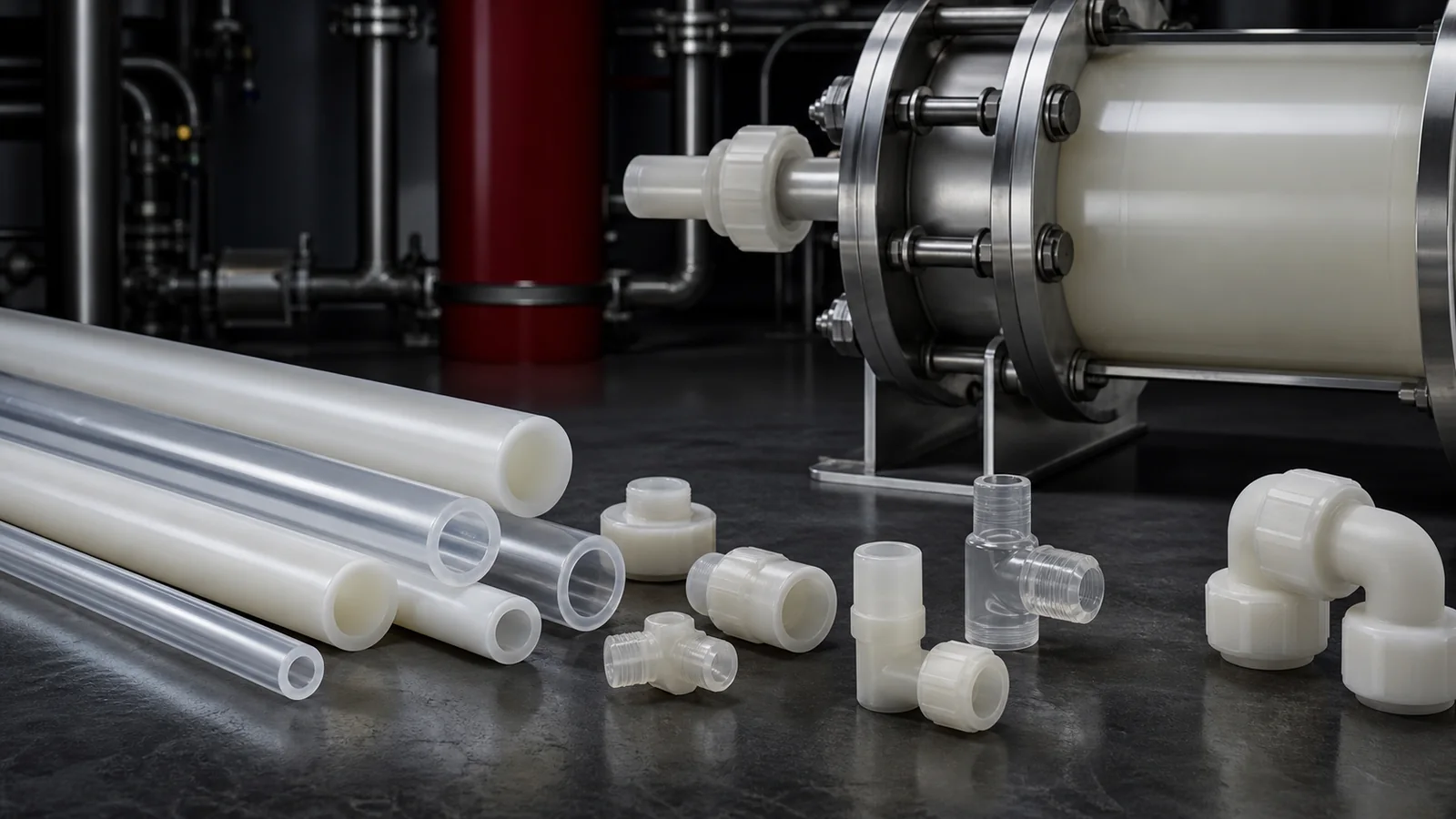 PVDF-Kunststoffteile für technische Anlagen
