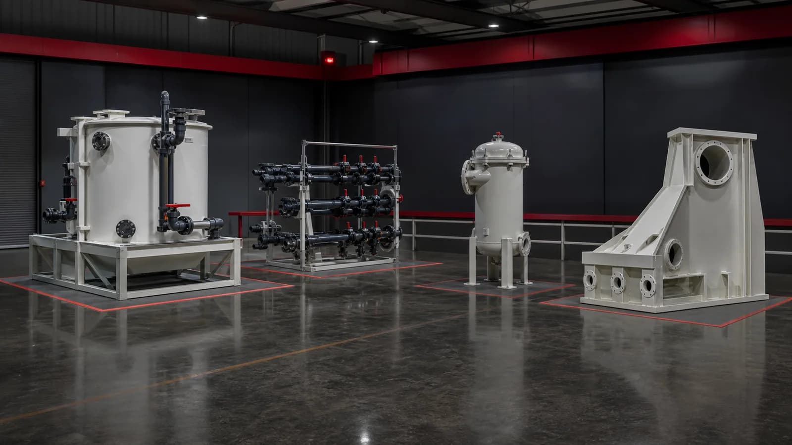 Verschiedene technische Anwendungsbeispiele aus dem Kunststoffanlagenbau